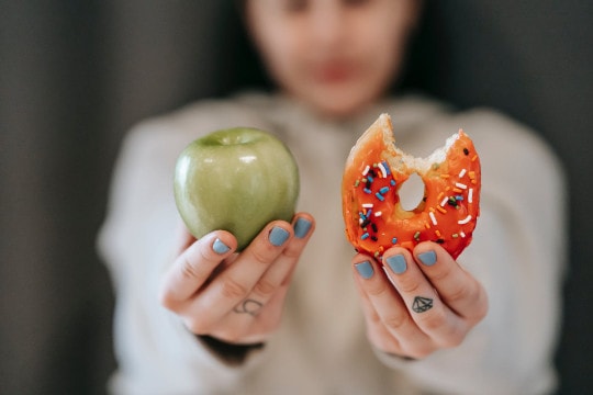 Bien manger: Pomme ou donut?